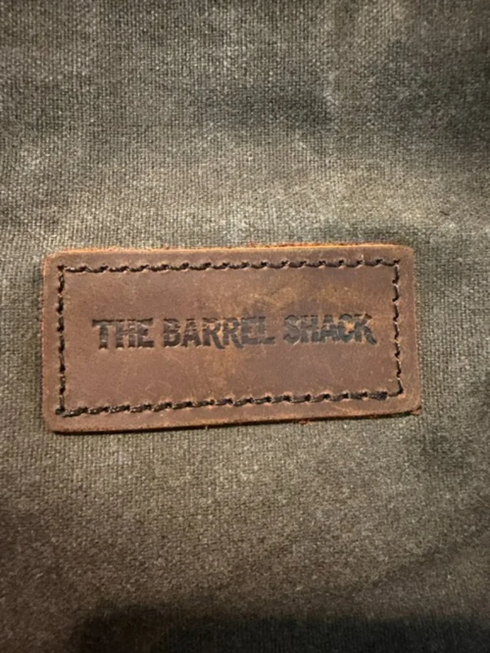 The Barrel Shack Waxed Canvas & Leather Roll Top Backpack Travel Rucksack